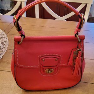 Coach Willis Legacy Crossbody Handbag in Vermillion 19132
